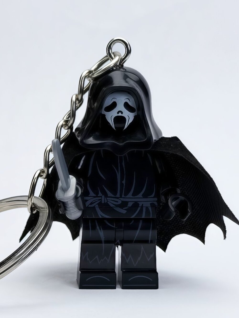 Ghostface Horror Minifigure Keychain Custom Collectible Figure
